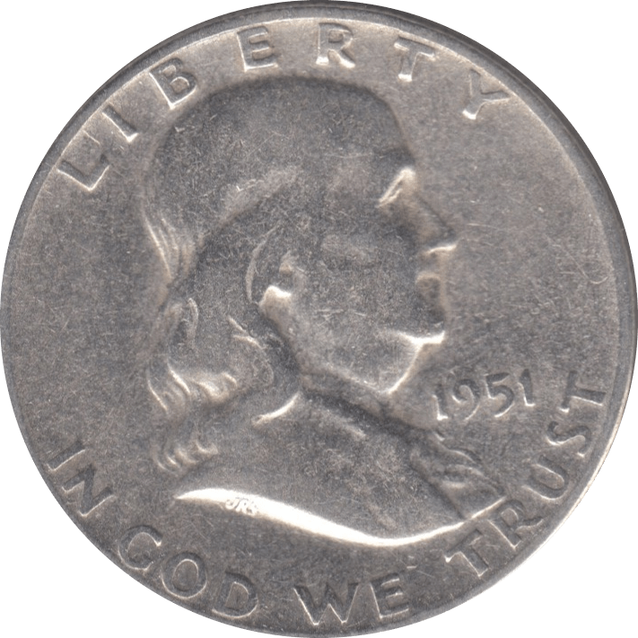 1951 SILVER HALF DOLLAR USA B - WORLD SILVER COINS - Cambridgeshire Coins