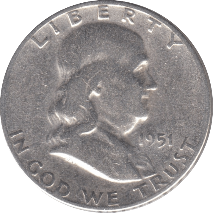 1951 SILVER HALF DOLLAR USA C - WORLD SILVER COINS - Cambridgeshire Coins