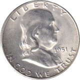 1951 SILVER HALF DOLLAR USA - Cambridgeshire Coins