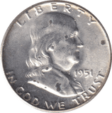 1951 SILVER HALF DOLLAR USA - Cambridgeshire Coins