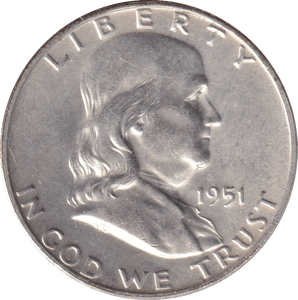 1951 SILVER HALF DOLLAR USA - Cambridgeshire Coins