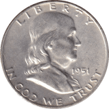 1951 SILVER HALF DOLLAR USA - Cambridgeshire Coins