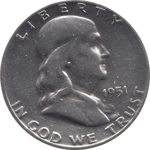 1951 SILVER HALF DOLLAR USA - SILVER WORLD COINS - Cambridgeshire Coins