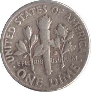 1951 SILVER ONE DIME USA - SILVER WORLD COINS - Cambridgeshire Coins