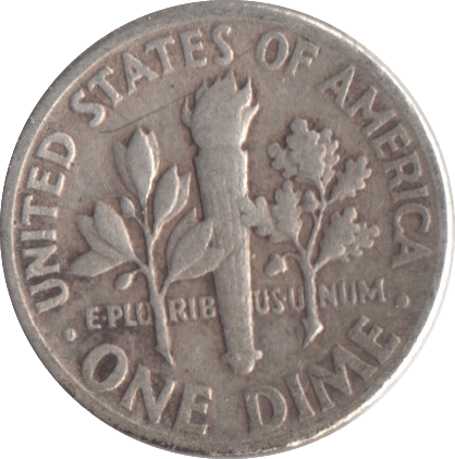 1951 SILVER ONE DIME USA - SILVER WORLD COINS - Cambridgeshire Coins