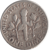 1951 SILVER ONE DIME USA - SILVER WORLD COINS - Cambridgeshire Coins