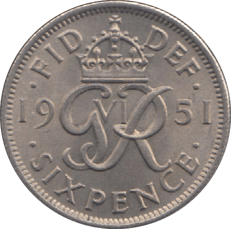 1951 SIXPENCE ( UNC ) 16 - Sixpence - Cambridgeshire Coins