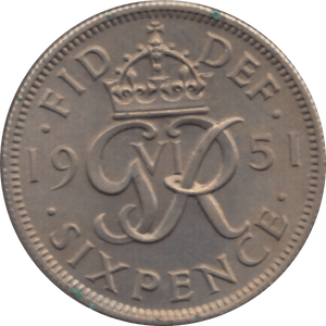 1951 SIXPENCE ( UNC ) - SIXPENCE - Cambridgeshire Coins