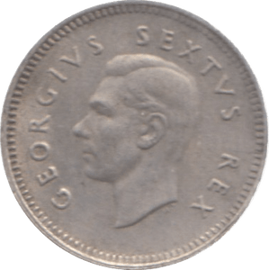 1951 SOUTH AFRICA SILVER THREEPENCE - SILVER WORLD COINS - Cambridgeshire Coins