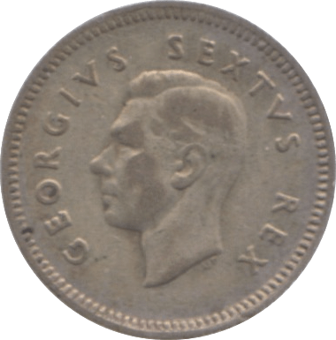 1951 SOUTH AFRICA THREEPENCE - WORLD COINS - Cambridgeshire Coins