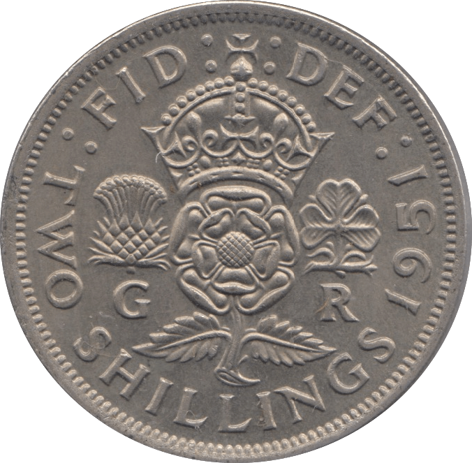 1951 TWO SHILLINGS ( AUNC ) 3 - Two SHILLINGS - Cambridgeshire Coins