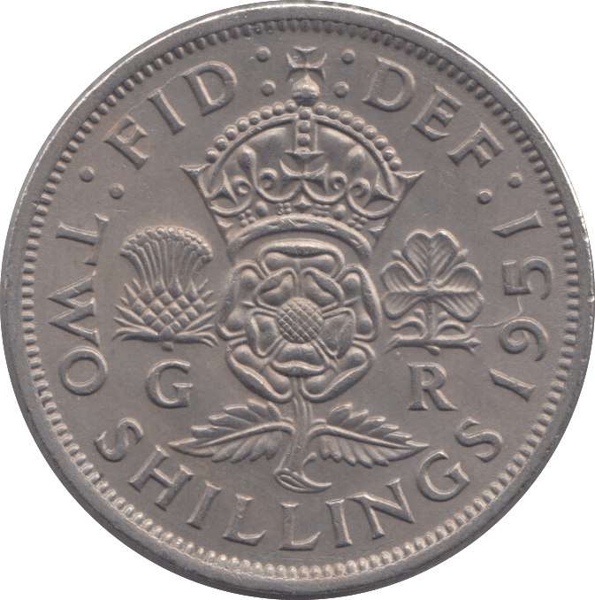 1951 TWO SHILLINGS ( AUNC ) - FLORIN - Cambridgeshire Coins