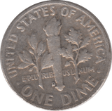 1951 USA SILVER DIME DENVER MINT - SILVER WORLD COINS - Cambridgeshire Coins