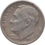 1951 USA SILVER DIME SAN FRANCISCO MINT - SILVER WORLD COINS - Cambridgeshire Coins
