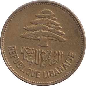 1952 25 PIASTRE LEBANON - WORLD COINS - Cambridgeshire Coins
