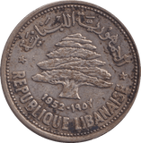 1952 50 PIASTRES LEBANON - WORLD COINS - Cambridgeshire Coins