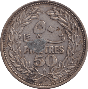 1952 50 PIASTRES LEBANON - WORLD COINS - Cambridgeshire Coins