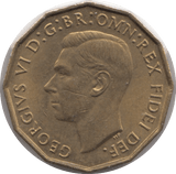 1952 BRASS THREEPENCE ( BU ) 4 - Threepence - Cambridgeshire Coins