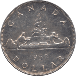 1952 CANADA SILVER ONE DOLLAR 9 - WORLD SILVER COINS - Cambridgeshire Coins
