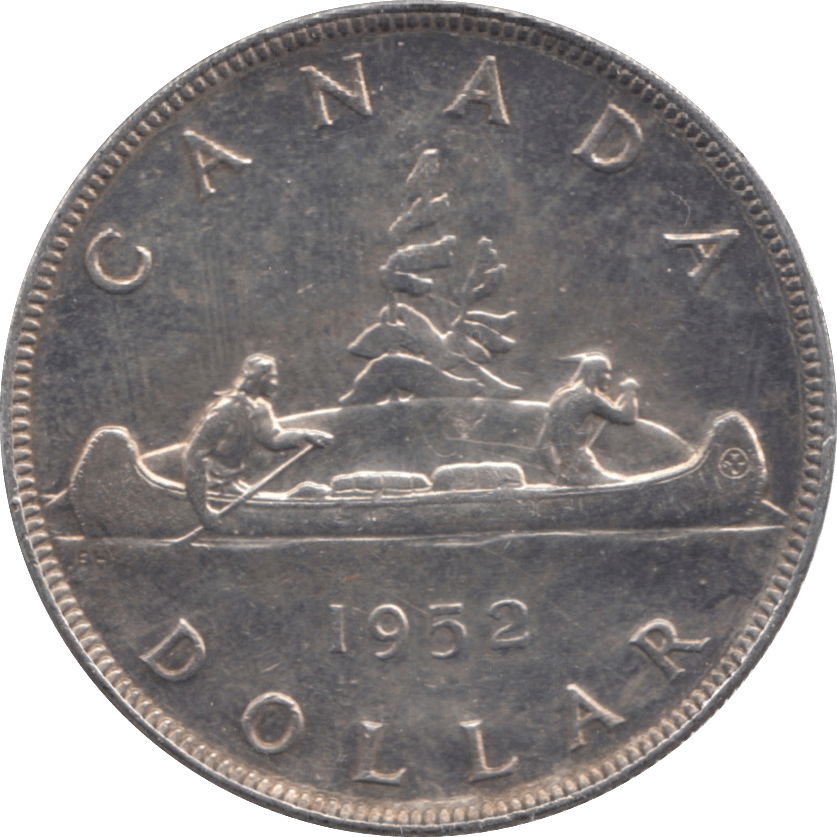 1952 CANADA SILVER ONE DOLLAR 9 - WORLD SILVER COINS - Cambridgeshire Coins