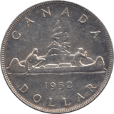 1952 CANADA SILVER ONE DOLLAR 9 - WORLD SILVER COINS - Cambridgeshire Coins