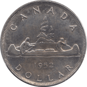 1952 CANADA SILVER ONE DOLLAR 9 - WORLD SILVER COINS - Cambridgeshire Coins