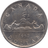 1952 CANADA SILVER ONE DOLLAR 9 - WORLD SILVER COINS - Cambridgeshire Coins