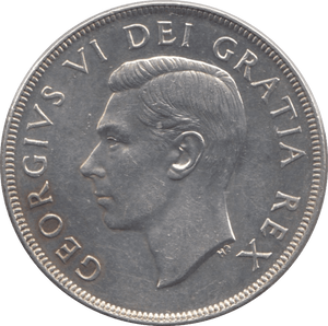 1952 CANADA SILVER ONE DOLLAR - WORLD SILVER COINS - Cambridgeshire Coins