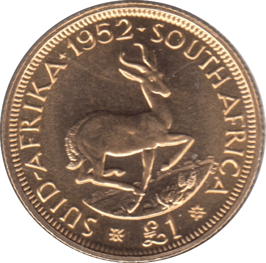 1952 GOLD £1 POUND SOUTH AFRICA - Gold World Coins - Cambridgeshire Coins