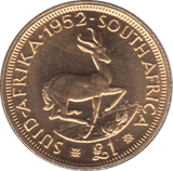 1952 GOLD £1 POUND SOUTH AFRICA - Gold World Coins - Cambridgeshire Coins