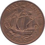 1952 HALFPENNY ( UNC ) - Halfpenny - Cambridgeshire Coins
