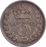 1952 MAUNDY THREEPENCE ( AUNC ) - MAUNDY THREEPENCE - Cambridgeshire Coins