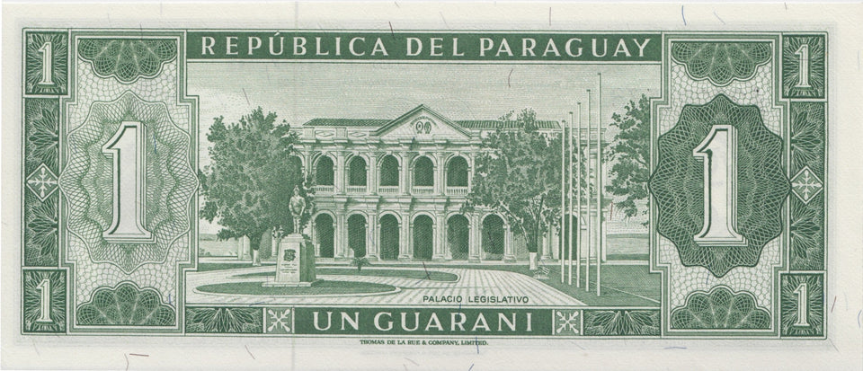 1952 ONE GUARAINES BANKNOTE PARAGUAY REF 1064 - World Banknotes - Cambridgeshire Coins