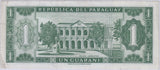 1952 PARAGUAY ONE GUARANI BANKNOTE REF 1458 - World Banknotes - Cambridgeshire Coins