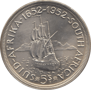 1952 SILVER 5 SHILLINGS SOUTH AFRICA - WORLD COINS - Cambridgeshire Coins