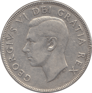 1952 SILVER FIFTY CENTS CANADA - WORLD SILVER COINS - Cambridgeshire Coins