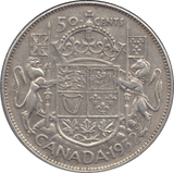 1952 SILVER FIFTY CENTS CANADA - WORLD SILVER COINS - Cambridgeshire Coins