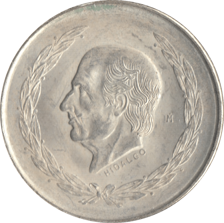 1952 SILVER FIVE PESO MEXICO - WORLD COINS - Cambridgeshire Coins