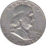 1952 SILVER HALF DOLLAR USA B - WORLD SILVER COINS - Cambridgeshire Coins