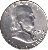 1952 SILVER HALF DOLLAR USA - Cambridgeshire Coins
