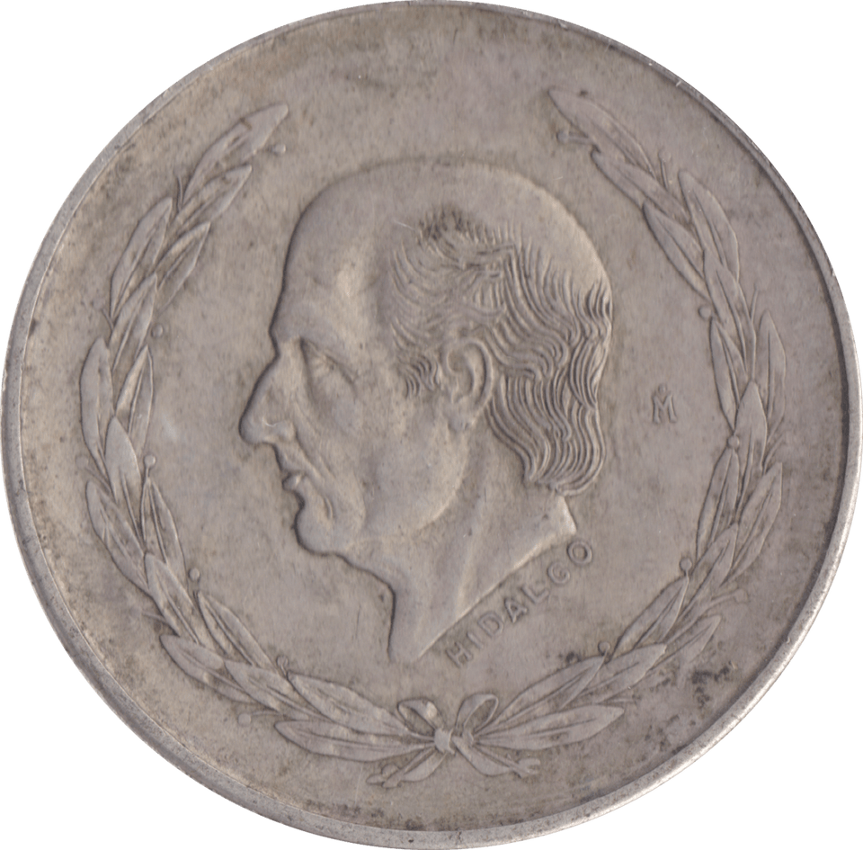 1952 SILVER MEXICAN CINCO PESO - SILVER WORLD COINS - Cambridgeshire Coins