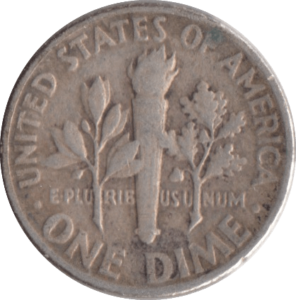 1952 SILVER ONE DIME USA - SILVER WORLD COINS - Cambridgeshire Coins