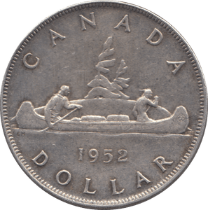 1952 SILVER ONE DOLLAR CANADA - WORLD SILVER COINS - Cambridgeshire Coins