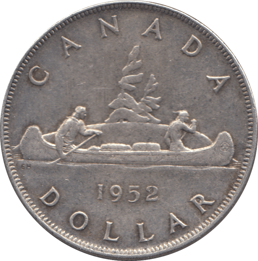 1952 SILVER ONE DOLLAR CANADA - WORLD SILVER COINS - Cambridgeshire Coins