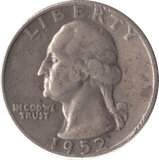 1952 SILVER QUARTER DOLLAR USA DENVER MINT - SILVER WORLD COINS - Cambridgeshire Coins