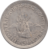 1952 SILVER SOUTH AFRICA 5 SHILLING - SILVER WORLD COINS - Cambridgeshire Coins