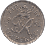 1952 SIXPENCE ( AUNC ) 23 - Sixpence - Cambridgeshire Coins