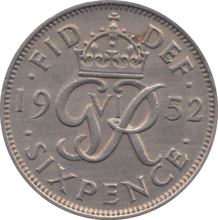 1952 SIXPENCE ( EF ) - Sixpence - Cambridgeshire Coins