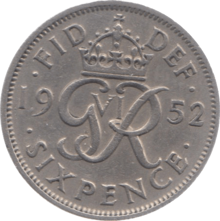 1952 SIXPENCE ( GVF ) 23 - Sixpence - Cambridgeshire Coins