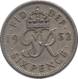 1952 SIXPENCE ( GVF ) 7 - Sixpence - Cambridgeshire Coins